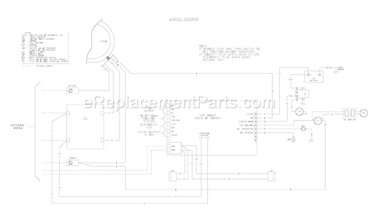 Page F Diagram and Parts List for 040212-1  Briggs and Stratton Generator